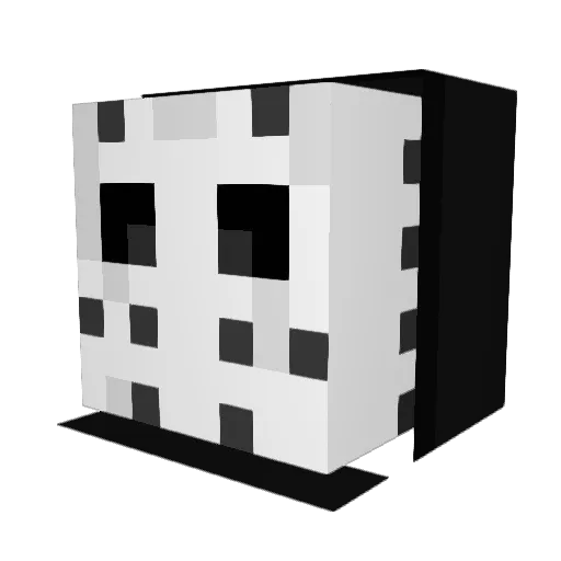 BonskeR Minecraft avatar head, 3D render