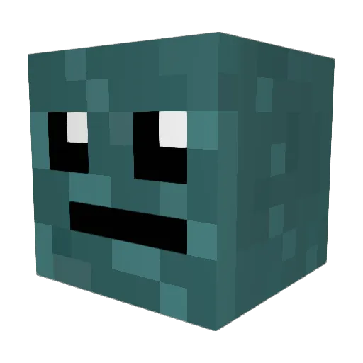 Bontosaur Minecraft avatar head, 3D render