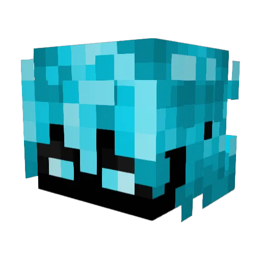 BonyxMC Minecraft avatar head, 3D render