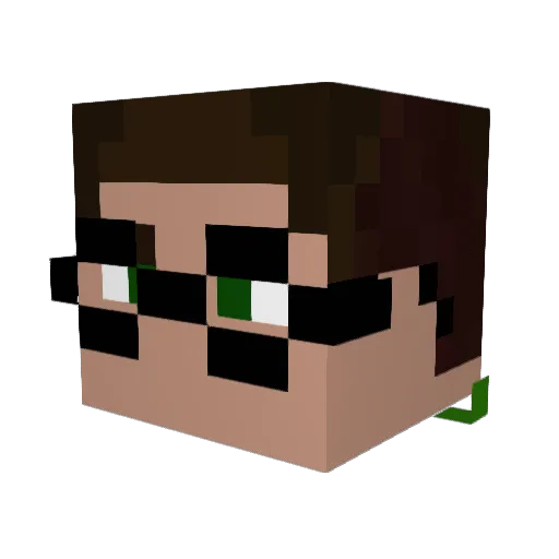 BonzaiBoy523 Minecraft avatar head, 3D render