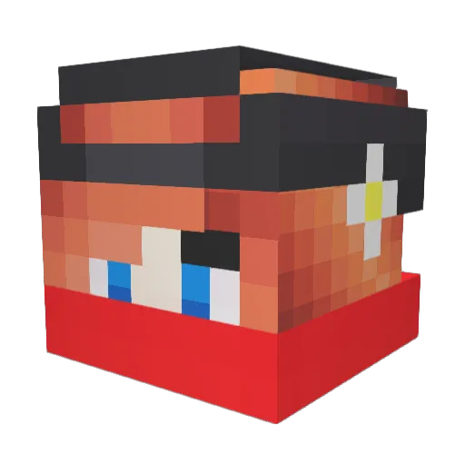 BonzenCorrado Minecraft avatar head, 3D render