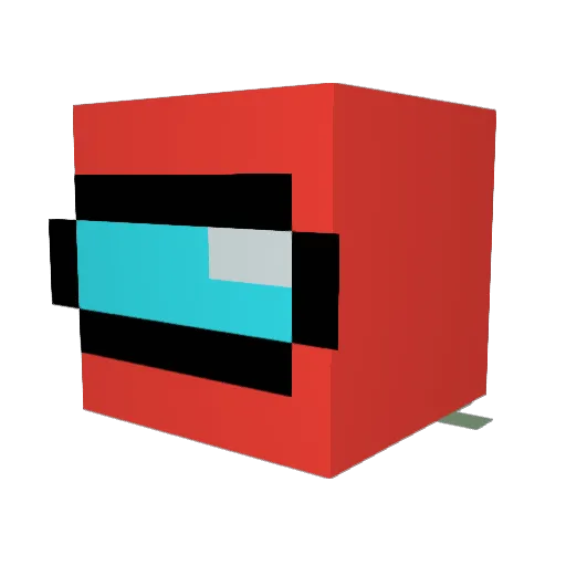 BonzoCraft Minecraft avatar head, 3D render