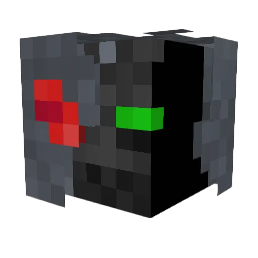 Boo5324 Minecraft avatar head, 3D render