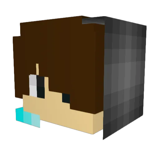 BooBooHarris123 Minecraft avatar head, 3D render