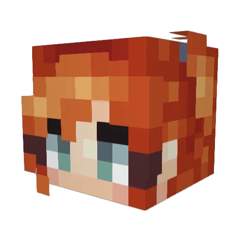 BooEyeSeeYou Minecraft avatar head, 3D render