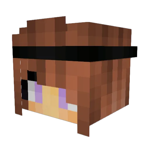 BooFromSpace Minecraft avatar head, 3D render