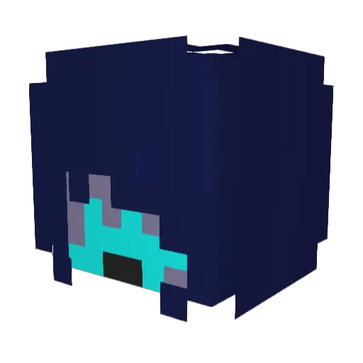BooIssy Minecraft avatar head, 3D render