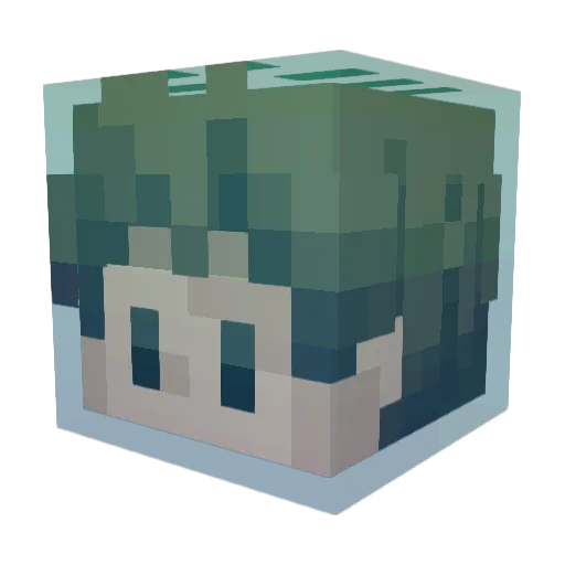 BooMakerone Minecraft avatar head, 3D render