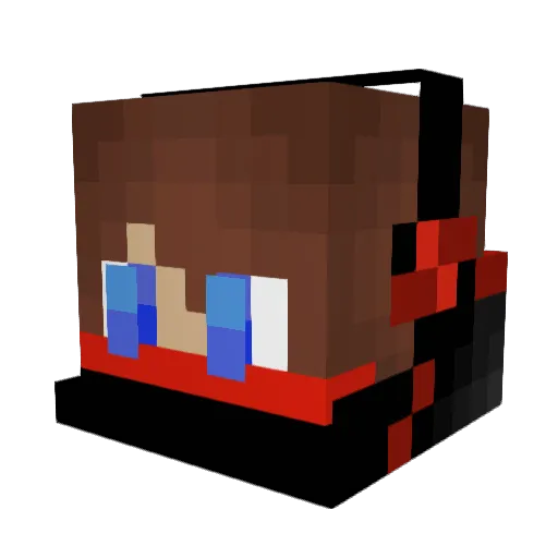 BooShieldMaiden Minecraft avatar head, 3D render