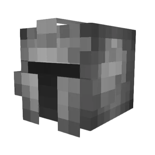 Boo_Hisss Minecraft avatar head, 3D render