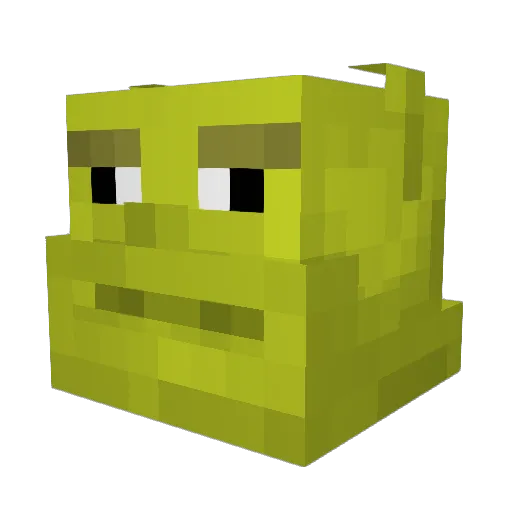 Boobazz Minecraft avatar head, 3D render