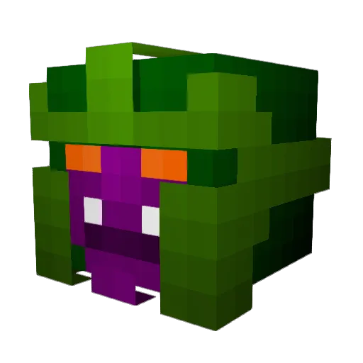 Boocentry Minecraft avatar head, 3D render