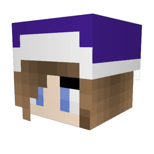 BoochieAmber Minecraft avatar head, 3D render