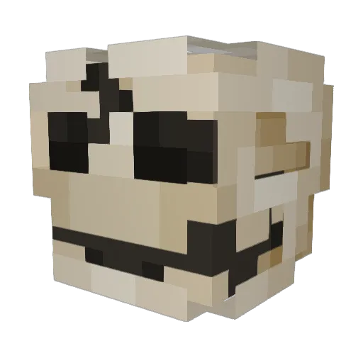 BoodLike Minecraft avatar head, 3D render