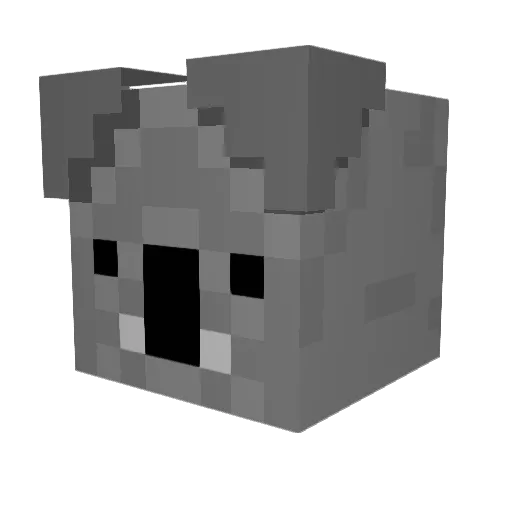 BoodSh0t Minecraft avatar head, 3D render