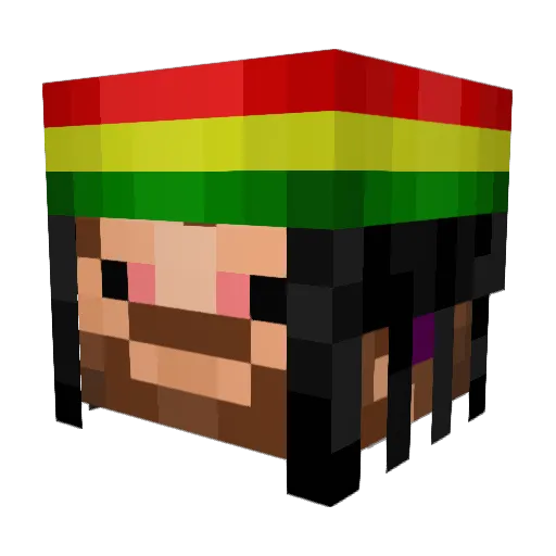 BoofMeister69 Minecraft avatar head, 3D render