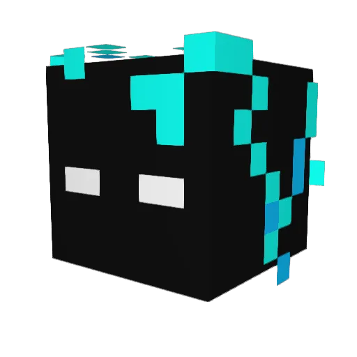 Boofa09 Minecraft avatar head, 3D render