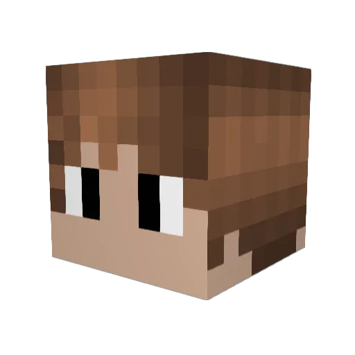 Boofesius Minecraft avatar head, 3D render