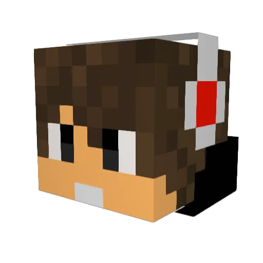 Boofhead1995 Minecraft avatar head, 3D render