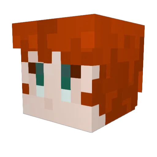 BoogaBaloo04 Minecraft avatar head, 3D render