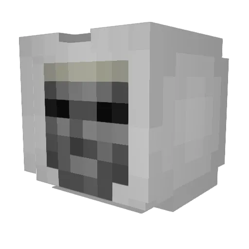 BoogaBongo Minecraft avatar head, 3D render