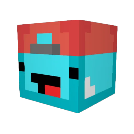 Boogaleybob Minecraft avatar head, 3D render