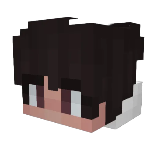 Boogart Minecraft avatar head, 3D render