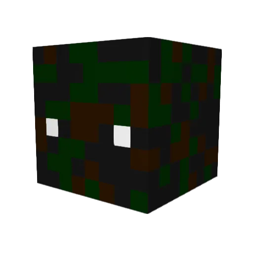 Booger901 Minecraft avatar head, 3D render