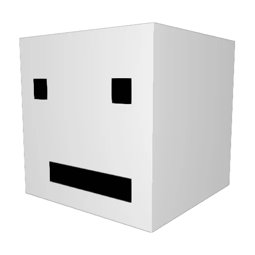 Booger_P Minecraft avatar head, 3D render