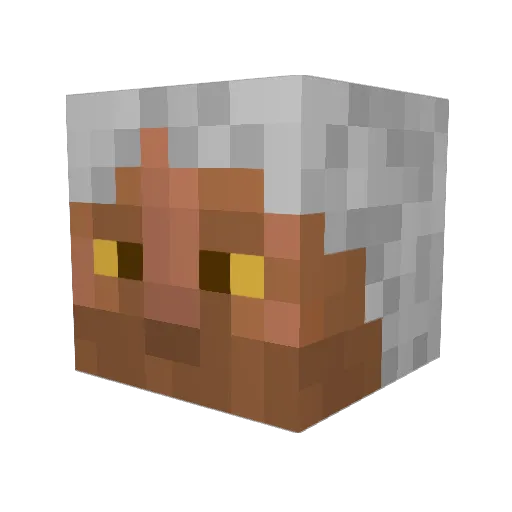 Boogie_Cast Minecraft avatar head, 3D render