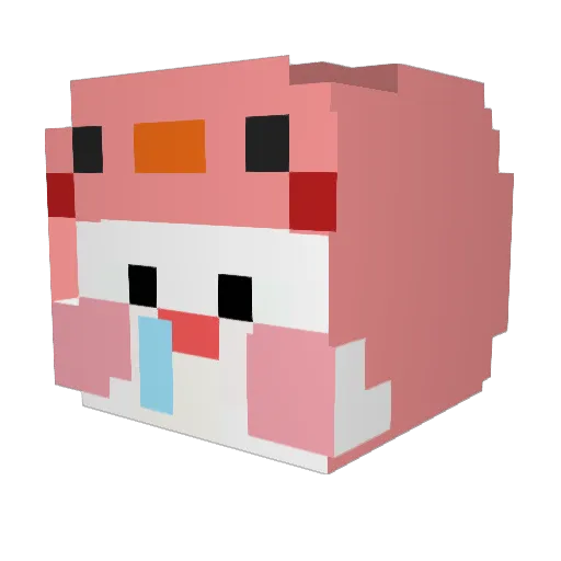 Boogles1004 Minecraft avatar head, 3D render