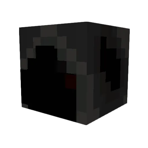 Boogui Minecraft avatar head, 3D render
