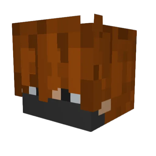 Boogy12 Minecraft avatar head, 3D render