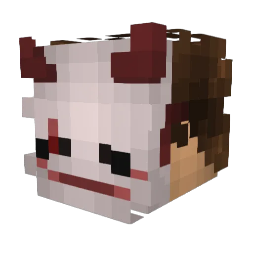Boogz_v2 Minecraft avatar head, 3D render