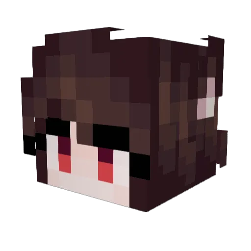 Booinspace Minecraft avatar head, 3D render