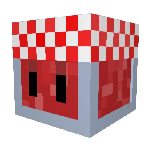 BookFiend Minecraft avatar head, 3D render