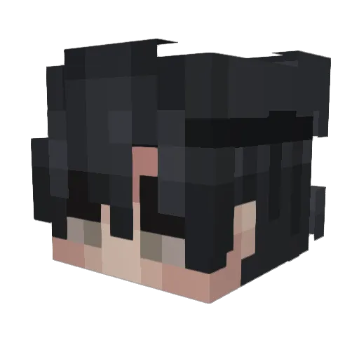 BookKey Minecraft avatar head, 3D render