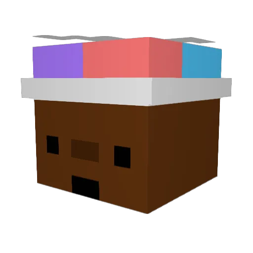 BookOfOsiris Minecraft avatar head, 3D render
