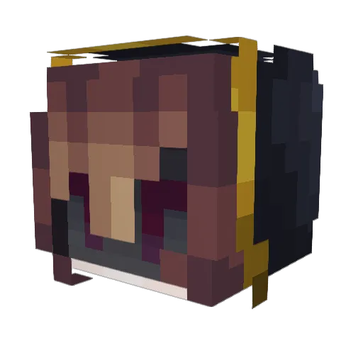 BookOnNecromancy Minecraft avatar head, 3D render