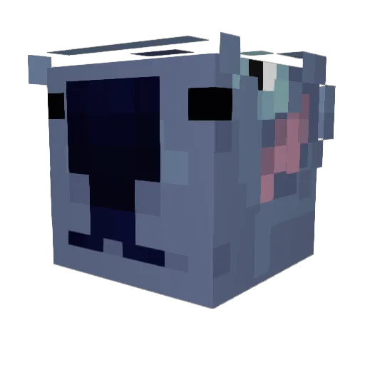 BookPvP Minecraft avatar head, 3D render