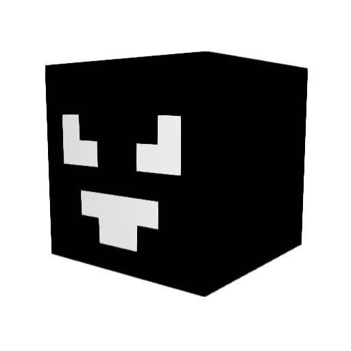 BookSenpai Minecraft avatar head, 3D render