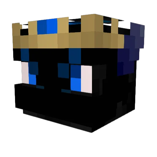 BookSerpent Minecraft avatar head, 3D render