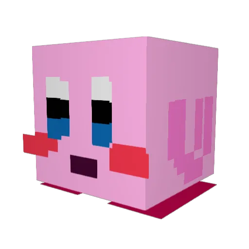 Booki69 Minecraft avatar head, 3D render