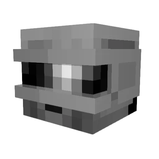 BookofRH Minecraft avatar head, 3D render