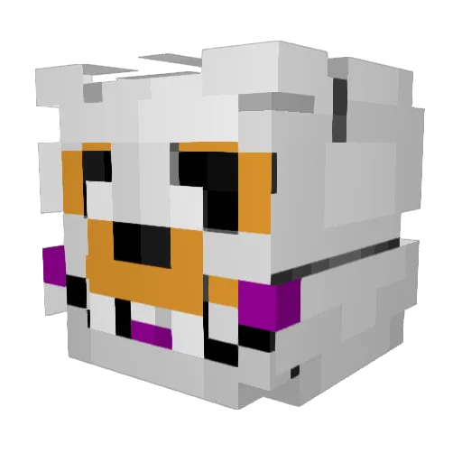 Bookworm2020 Minecraft avatar head, 3D render