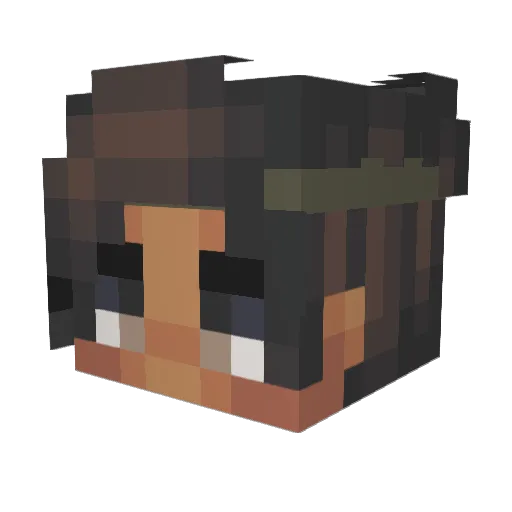 Boolevad Minecraft avatar head, 3D render