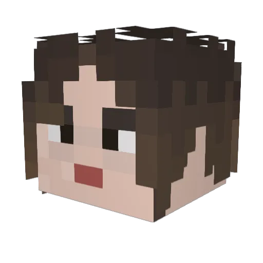 BoolymonsRevenge Minecraft avatar head, 3D render