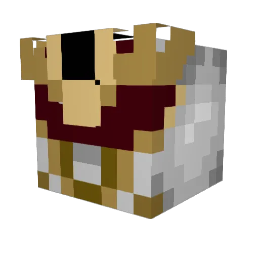 BoomBap77 Minecraft avatar head, 3D render