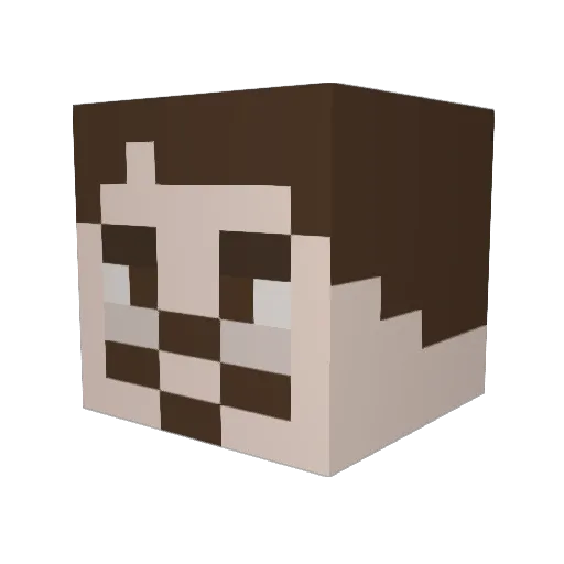 BoomBits981 Minecraft avatar head, 3D render