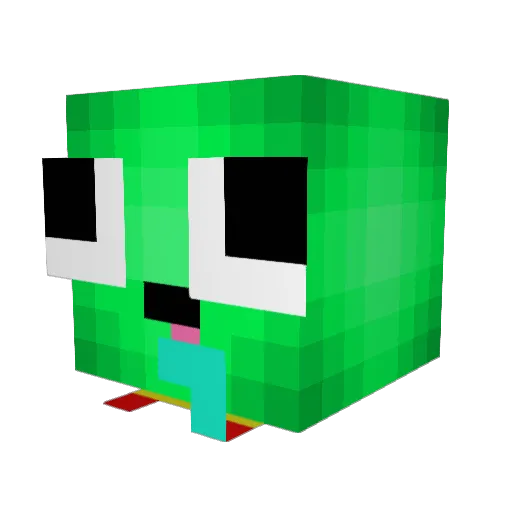 BoomBox5b Minecraft avatar head, 3D render
